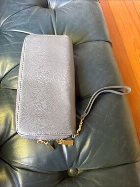 Target pebble gray Wristlet Clutch with Strap